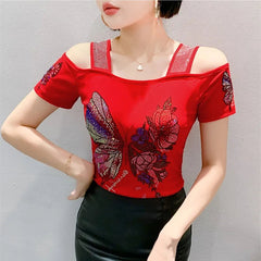 Buy Classic Summer T-Shirt Chic New Fashion Women's Sexy blouse Tops