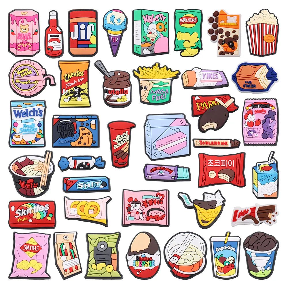 Buy Snack Chocolate Chips Shoe Charms for DIY Bracelet Wristband Accessories Kid's Women Party Favor Gifts baby shoes