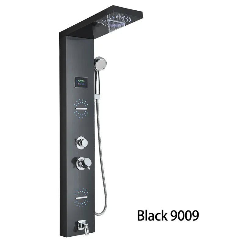 Buy LED Bathroom Shower Panel with Rainfall, Waterfall & Massage Jets bathroom shower
