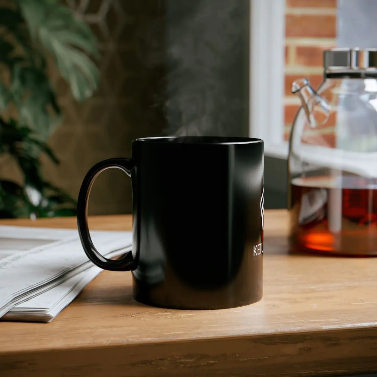 Trendy ceramic coffee mug