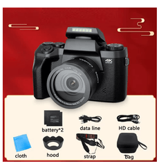 64MP Digital Photo Camera SLR DSLR For Photography Auto Focus 4K 60FPS Vlog Camcorder 16X Zoom Camera Youtube Livestream Webcam