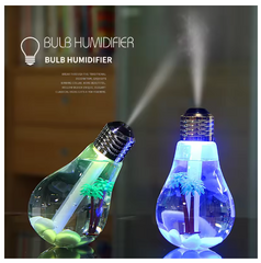 400ML Light Bulb Humidifier For Home Use Silent Small Bedroom Office Desk Home Moisturizing Cool Mist USB Humidifier