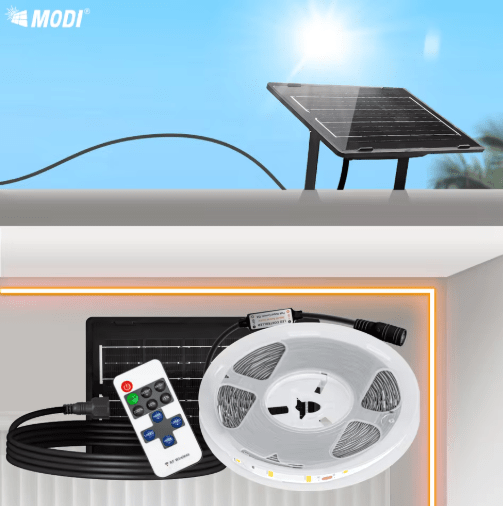 Buy Solar LED strip light waterproof warm light wall light decoration Light